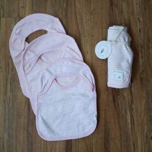 Bibs with swaddling blanket
